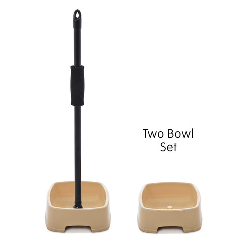 easy to feed pet bowl with handle