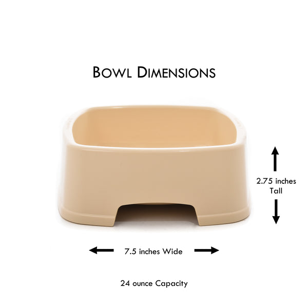 easy to feed pet bowl dimensions